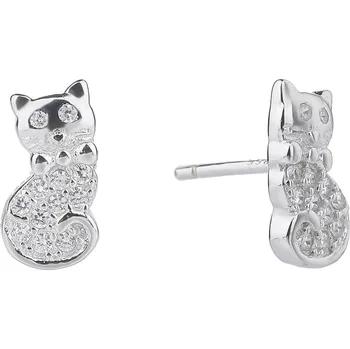 Náušnice Bealio BEALIO Stříbrné náušnice KOČKA 03-08329-2625