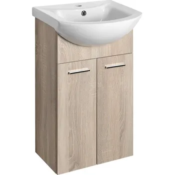 Koupelnový nábytek Aqualine Zoja ZOJA umyvadlová skříňka 41,5x74x25,3cm, dub platin 51144