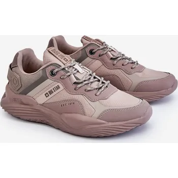 Pánská běžecká obuv Pánské tenisky Memory Foam System Big Star LL174149 Barva: Béžová, Velikost: 44