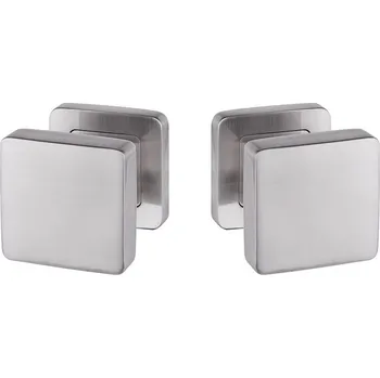 Dveřní kování Koule čtvercová nikl satén pár GKSAO