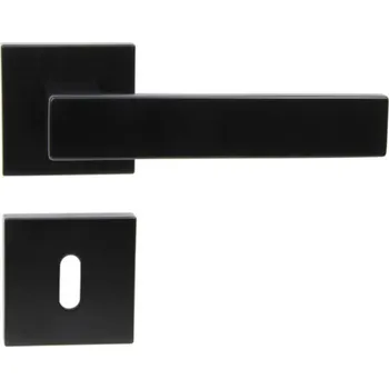 Dveřní kování RK.C3.TORINO.BB.CE klika na klíč černá Klíč Černá