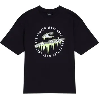 Chlapecké tričko O'Neill GRAPHIC 176 Černá, Bílá, Světle zelená