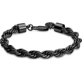 Náramek Essentials | 8mm točený řetízkový náramek v černé barvě gunmetal - Lucleon