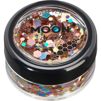 Třpytka na tělo a vlasy Třpytky MOON - Mystické Barva: Šampaňské, Třpytky: mystické, hrubé
