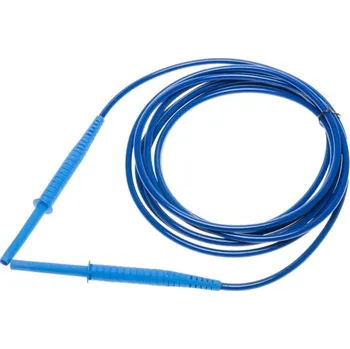 elektrický kabel Sonel 5,0 m modrý kabel 11 kV (banánkové zástrčky) + DOPRAVA ZDARMA