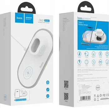 Qi nabíječka HOCO 3v1 pro Apple iPhone, Watch a AirPods