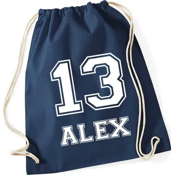 Sportovní vak TRK Vak na záda se jménem JERSEY Barva: Tmavá modrá