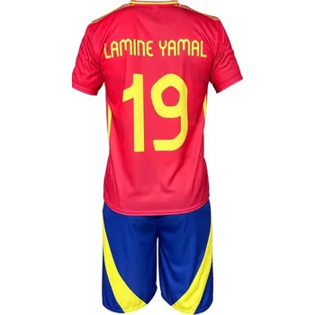 fotbalový komplet ŠPANĚLSKO LAMINE YAMAL. velikosti: 128 cm (4-6 let)