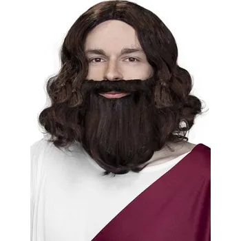 Karnevalová paruka Funiglobal - Paruka Ježíš -