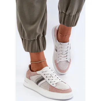 Dámské tenisky Dámské kožené tenisky D&A LR110 Barva: Bílá, Velikost: 40