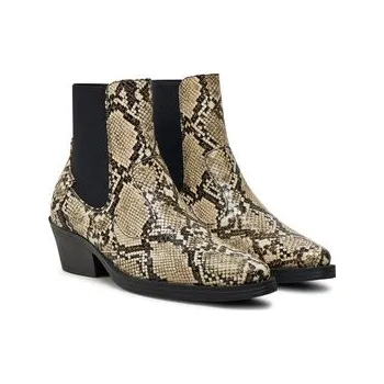 Dámské kozačky Polokozačky ONLY Shoes 15304869 Béžová 38