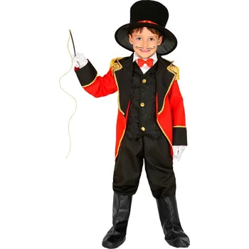 Karnevalový kostým Chlapecký kostým principál červená 4-5 let