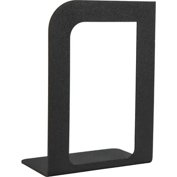 Zarážka na knihu Kovová zarážka na knihu, černá, asymetrická, pravá