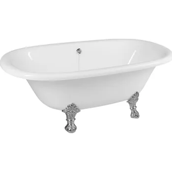 Vana Polysan REGATA volně stojící vana 175x85x61cm, nohy chrom mat, bílá