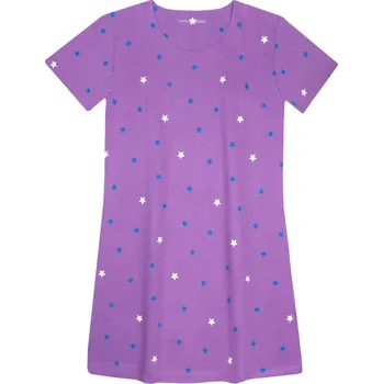 Dámská noční košile Dámská noční košile - Wolf D2431, fialová Barva: Fialová, Velikost: S