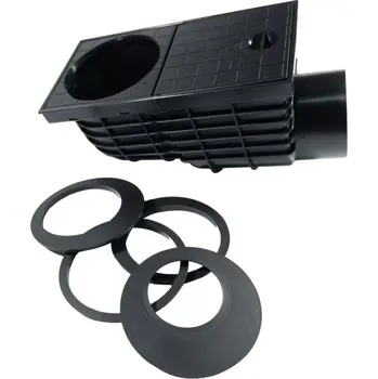 kanalizační vpusť vpusť kanalizační, plastová, průtok 375l / min., boční vývod O 110 mm (vpusť kanalizační, plastová, průtok 375l / min., boční vývod O 110 mm)