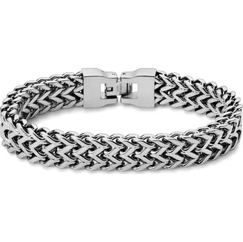 Náramek Řetízkový náramek z&nbsp;nerezové oceli stříbrné barvy liščí ocas - Lucleon