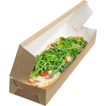 Jednorázové nádobí Think`n green Papírový box na panini kraft TnG 380/110/50mm 100ks