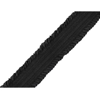 Pruženka řasená šíře 48 mm, barva 1 černá