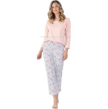 Dámské pyžamo LEVEZA (M-Max) Dámské pyžamo Fidelia1510 Barva: 1-sv.ružová, Velikost: XL