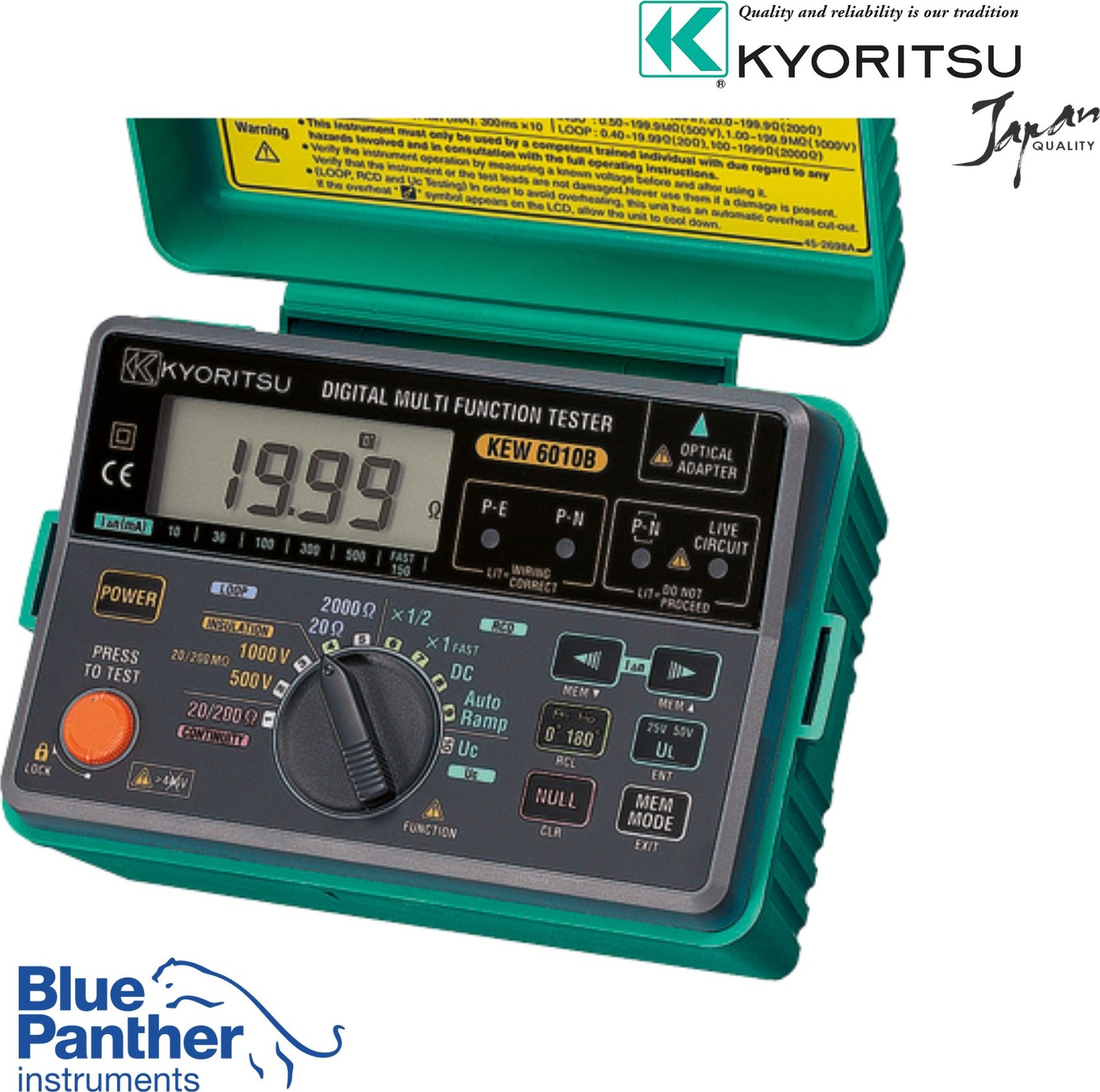 Multifunkční revizní přístroj Kyoritsu KEW 6010B