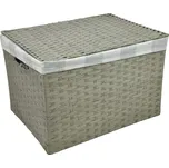 Vingo Úložný box s víkem šedý Rozměry (cm): 40x29, v. 28