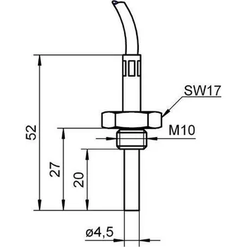 Teplotní čidlo - ponorné AHLBORN ALMEMO FPA710L27M10