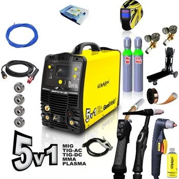 Svářečka Svářecí invertor GeniWeld 5v1 200 MIG/TIG/LIFT/MMA/PLAZMA Set 2