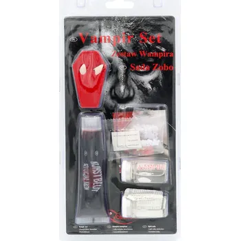 Karnevalový kostým Maskovací sada Vampire s bílými čočkami