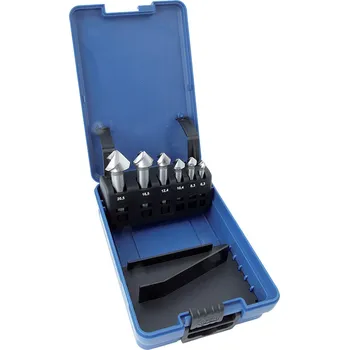 Vrták NÁSTROJE CZ Sada kuželových záhlubníků tříbřitých 90° HSS 6,3-8,3-10,4-12,4-16,5-20,5mm - CZ761-906