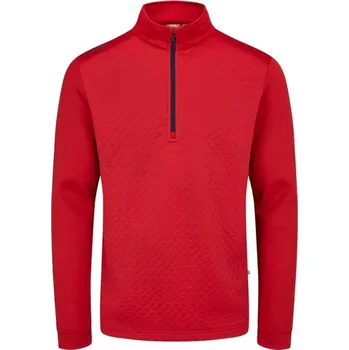 PING Whister 3D Jacquard fleece pánská mikina, červená pánské, M