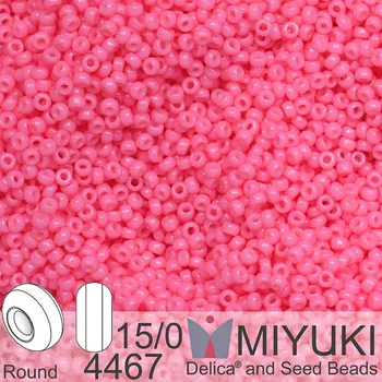 Korálek Korálky Miyuki Round 15/0. Barva 4467 Duracoat Dyed Opaque Carnation. Balení 5g.