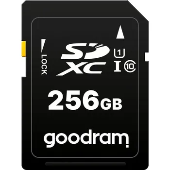 Paměťová karta GOODRAM SDXC karta 256GB (R:100/W:10 MB/s) UHS-I Class 10