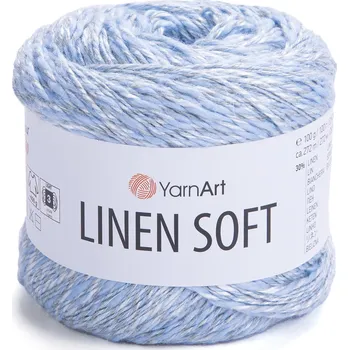 Galanterie YarnArt Linen soft 7319 světlounká modrá