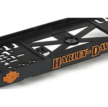 Držák SPZ Podložka pod SPZ HARLEY DAVIDSON oranžová (2ks)