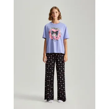 Dámská móda Pyžamová souprava s&nbsp;potiskem Kuromi - XS - House - vícebarevná - 591BV-MLC