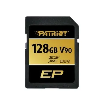 Paměťová karta Patriot V90/SDXC/128GB/UHS-II U3 / Class 10/+ Adaptér