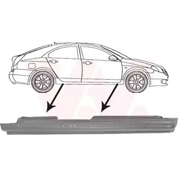 Prah karosérie VAN WEZEL Práh dveří VAW 3352104