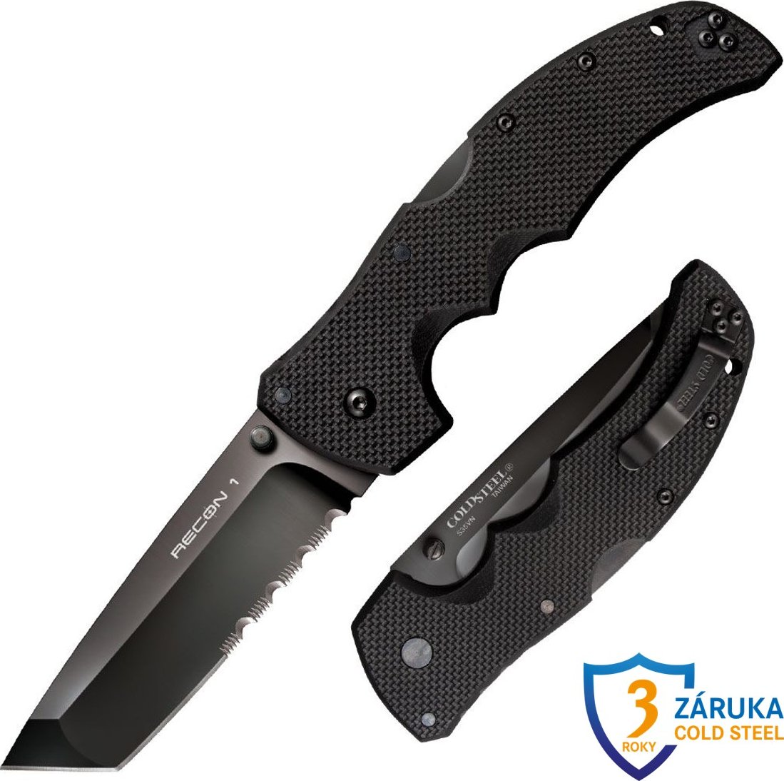 COLD STEEL Recon 1 Tanto Point 50/50 Serr. (S35VN)