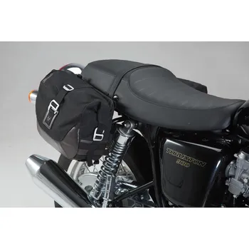 Zavazadlo na motocykl Legend Gear SW Motech na Triumph Thruxton 900 (04-15), Bonneville SE (04-16) černo hnědé