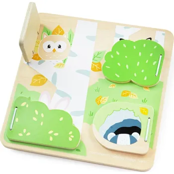 Dřevěná hračka Bigjigs Toys Odkrývačka s lesními zvířátky, BJ34020