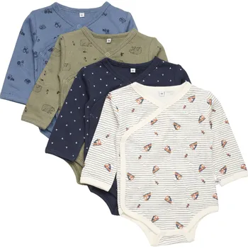 Pippi kojenecké body s dlouhým rukávem OEKO - TEX set 4 ks 4760-959 Velikost: 80