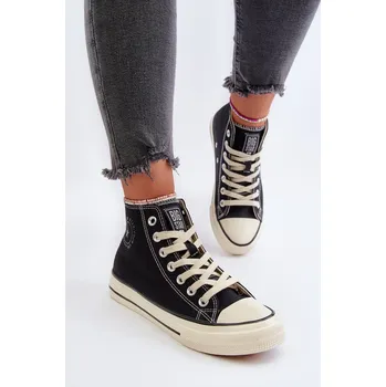 Dámská obuv Dámské vysoké tenisky Big Star NN274278 Barva: Černá, Velikost: 36