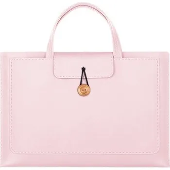 brašna na notebook Elegantní brašna se zapínáním na knoflík pro MacBook do 16" - růžová