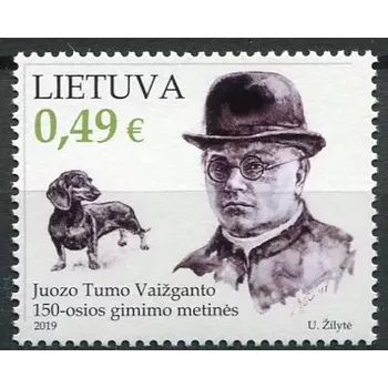 Poštovní známka (2019) MiNr. 1316 ** - Litva - Juozas Tumas-Vaižgantas (1869-1933), kněz, spisovatel a publicista