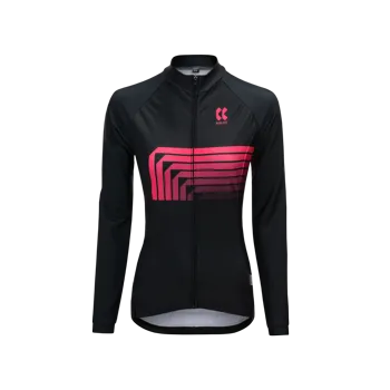 cyklistický dres Dres KALAS MOTION Z2 dlouhý rukáv růžový DÁMSKÝ vel. 2/S