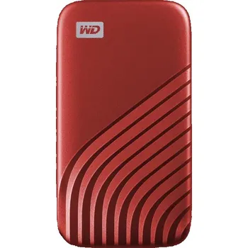 Interní pevný disk SanDisk WD My Passport SSD externí 2TB , USB-C 3.2 ,1050/1000MB/s R/W PC & Mac ,Red
