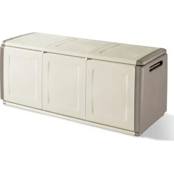 Zahradní úložný box Artplast Plastový úložný box Linea Cube 3dílný - béžová