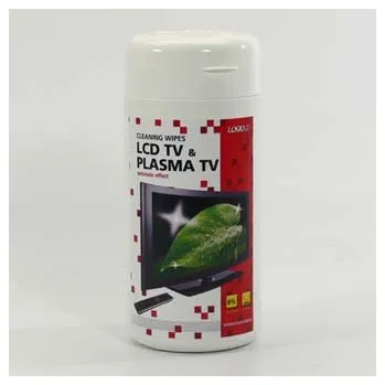 Držák PC Čisticí trhací ubrousky, na LCD, plazma TV, dóza, 100ks, Logo