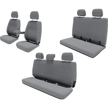 Potah sedadla DRIVE DRESSY Autopotahy podle typu sedadel v šedé barvě pro různé typy vozidel Varianta: Renault Trafic od roku 2015 - řidič + spolujezdec